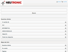 Tablet Screenshot of neutronic.es